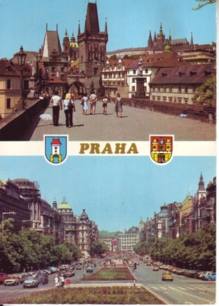 Malostranské mostecké věže + Václavské náměstí 1987 95 005 ●